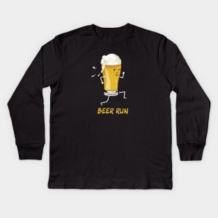 BEER RUN Kids Long Sleeve T-Shirt